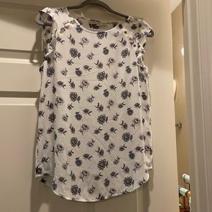 Loft blouse with floral print.